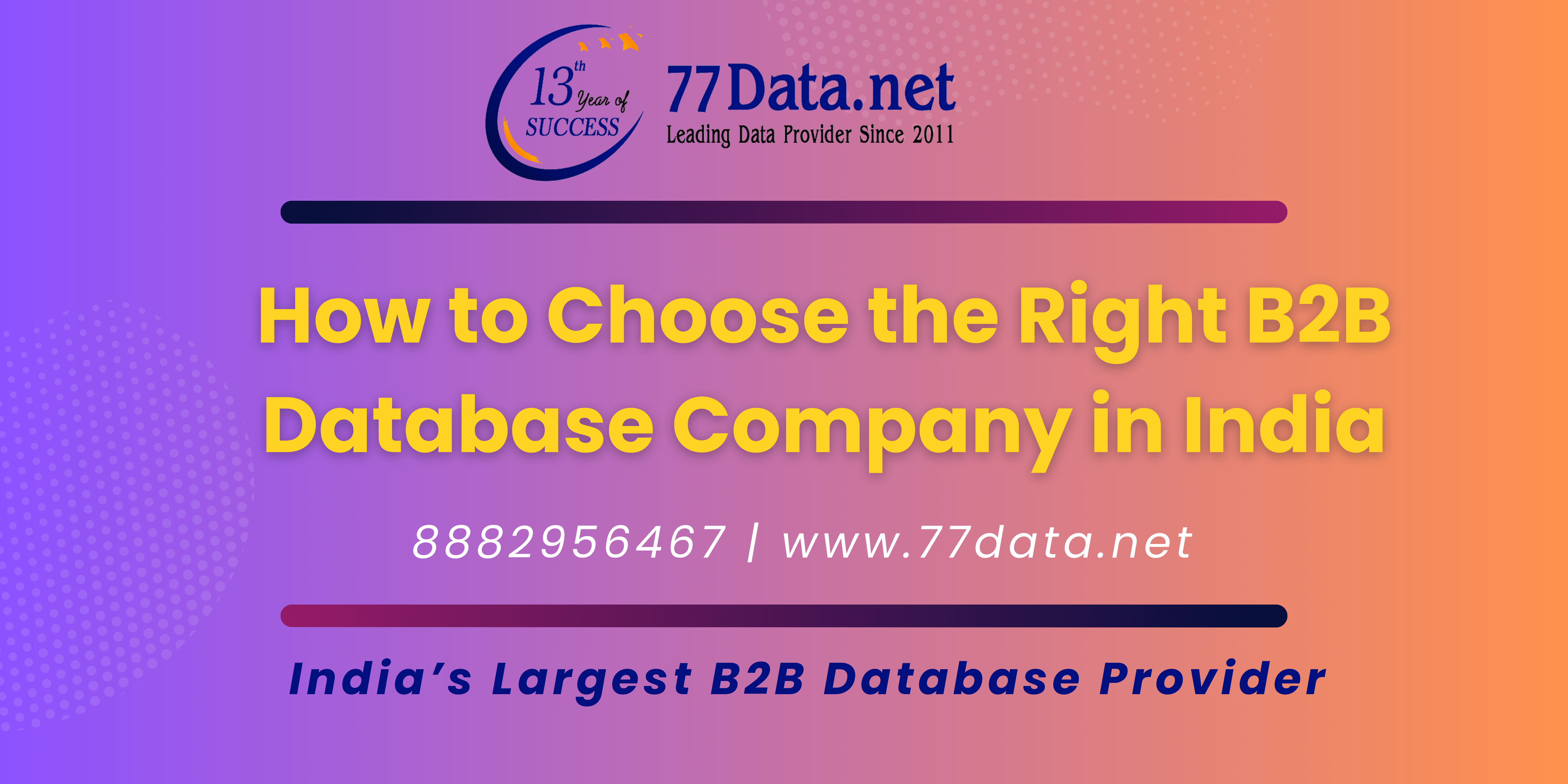 B2B Database Company in India